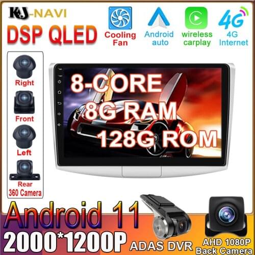 10 Inch DSP Android 11 Car Radio Player Multimedia For VW Volkswagen Passat B7 B6/Magotan Autoradio DVR Camera No DVD