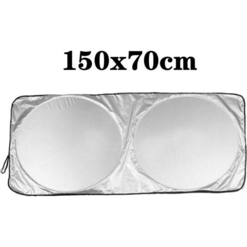 Car Sunshade Sunscreen Anti-ultraviolet Double Circle Coated Silver Cloth Car Cooling And Anti-exposure Various Sizes