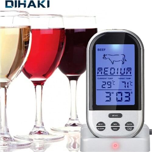 Household Thermometers Wireless Remote Meat Thermometer Dual Probe Cooking Oven BBQ Kitchen Food Thermometer Grilling Barbecue