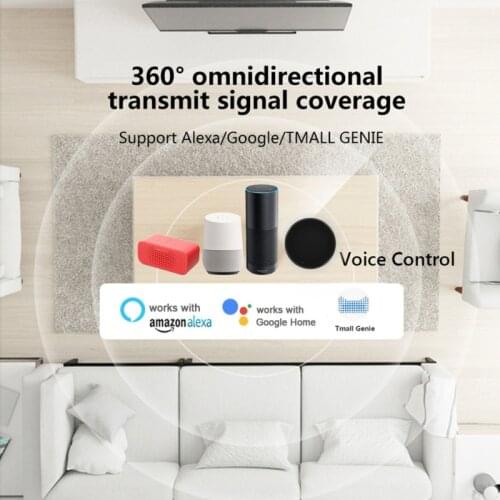 3 In 1 Tuya WiFi Temperature And Humidity Sensor IR Universal Remote Controller App Voice Countrol LCD Screen Display Smart Life