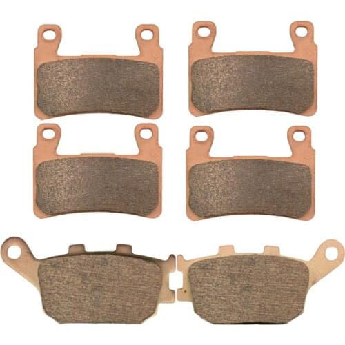 Motorcycle Parts Copper Based Sintered Front & Rear Brake Pads For Honda CBR600 CBR 600 F4/F4i 1999-2006 Motor Brake Disk