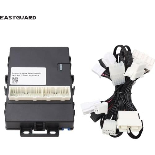 EASYGUARD Remote Starter Kit for Land Cruiser 2009-2020 with oem push button ONLY Plug and Play 3X Lock to Remote Start/stop