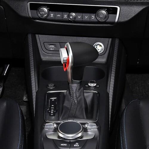 Chrome FOR AUDI A6 A7 A3 A4 A5 A6 c6 Q5 2009 2010 2011 2012 2014 4G1 713 139 R Auto Automatic Gear Shift Knob Leather