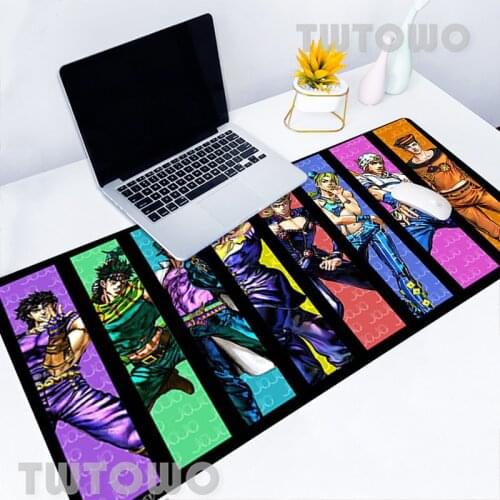 Jojo Bizarre Adventure Mousepad Mouse Pad Gaming Mouse Mat Desktop Mouse Pad Keyboard Pad Laptop Natural Rubber Computer Home