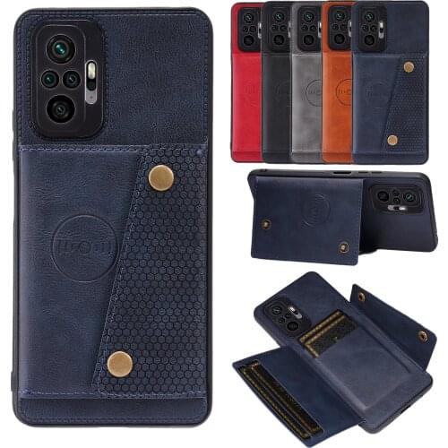 Flip Leather Case For Redmi Note 10 9 7 8 Pro S 8T 9T 9C 9A 8A Mi Poco X3 NFC Pro M3 F3 GT 11 Lite Card Slot Holder Wallet Cover