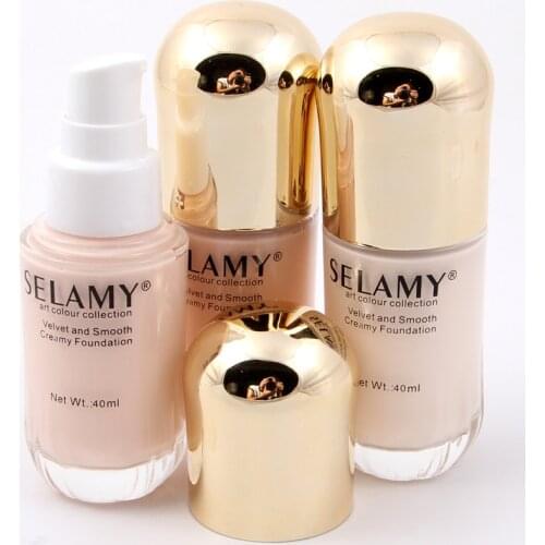 Miss Rose velvet and smooth liquid foundation cream Moisture oil control 40ml base foundation concealear cream MS046