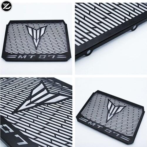 Fender tank Stainless Steel Motorcycle Matte Black Radiator Guard Radiator Cover Fits For Yamaha Mt07 Tracer Mt-07 FZ07 FZ-07
