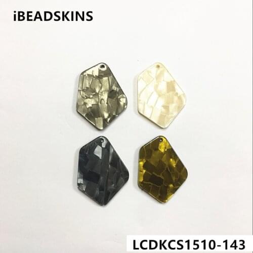 New arrival! 37x28mm 100pcs/lot irregular-shape acrylic Imitation marble charms for earring/Jewelry making(As shown)