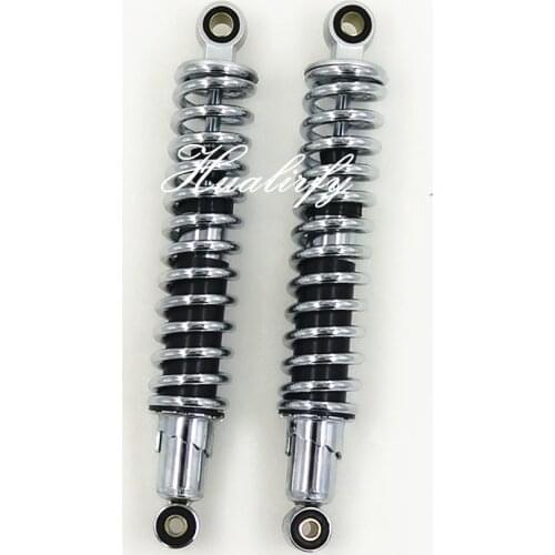 325mm 8mm spring chrome Motorcycle Rear Shock Absorbers for Honda CB400 Yamaha FZX750 XJR400 XJR1200 XJR1300 suzuki VS800 silver