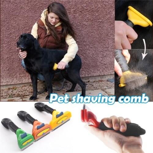 Pet Hair Brush For Pet Shedding Pet Grooming Tool for Long Short Haired Pets Puppy Hair Remover Comb SEC88