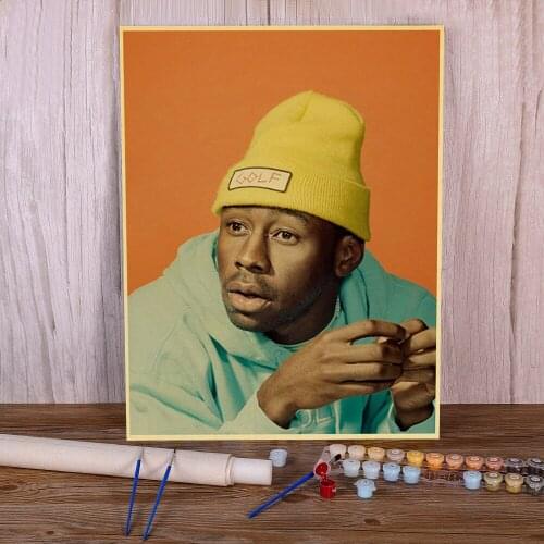 Tyler Flower Boy Painting By Numbers Kit Oil Paints 50*70 Canvas Painting Home Decor Crafts Adults Wholesale Drawing