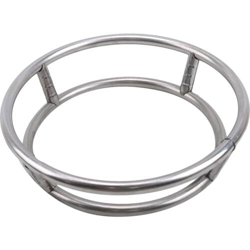 Thick Stainless Steel Round Shelf For Home Wok Double Insulation Anti-scald Stainless Steel Wok Rack Round Type Pot Ring Rack