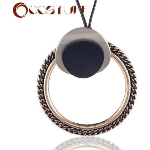 Vintage Jewelry Long Necklace for Women Chokers necklaces & pendants Black Rope Chain collar Jewellery Suspension Original Gift