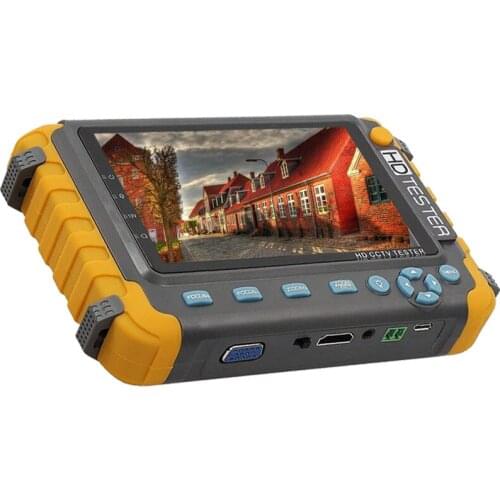 2019 Upgraded IV8W 5 inch CCTV Tester Monitor 5MP 4MP TVI AHD CVI CVBS Security Camera Tester Support PTZ Audio VGA