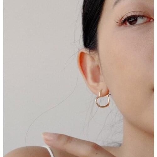 2019 new brand set metal love earrings minimalist generous creative earrings gift for women