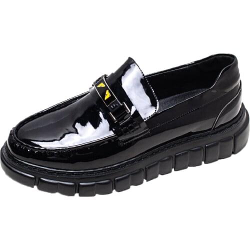 2020 trend versatile low-top small leather shoes for men to kick lazy mens shoes