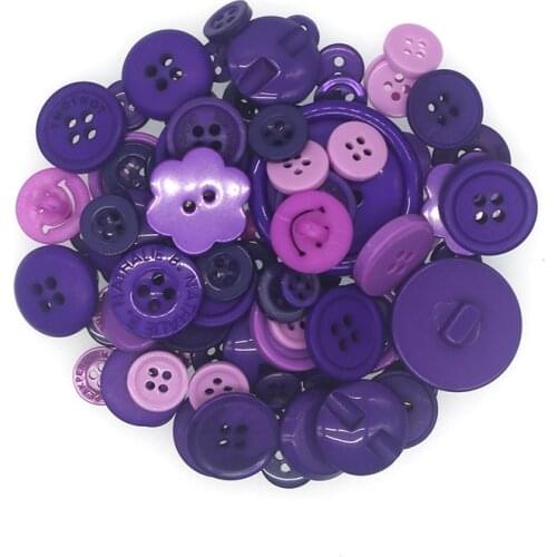 40g 10-25mm Mixed Random Resin Sewing Button Scrapbooking Round 2 Holes Costura Botones bottoni botoes S1054