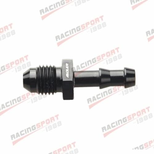 Aluminum Alloy AN4 AN-4 4AN to 6mm Barb Straight Fitting Adapter Fuel Line Black/Silver/BLUE