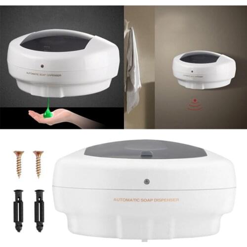 Automatic Soap Dispenser, 450ml Wall-mount Soap Dispenser Touchless Hand Sanitizer Shampoo Container for Bathroom Kitchen Hotel