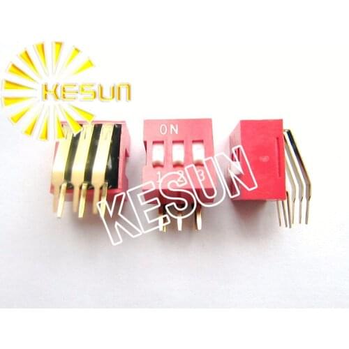 FREE SHIPPING 10PCSx 100% Original DA-03 3P 2.54mm SPST Right Angle DIP Switch DA-03-V