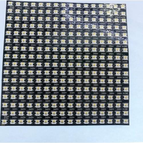 Fast 5pcs DC5V WS2812B Panel Addressable Digital 16*16 black PCB SK6812 RGBCW RGBWW Panel LED Pixels soft panel