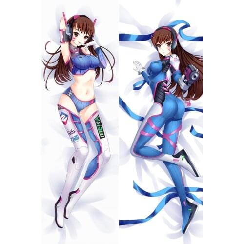 Game OW DVA Cosplay Dakimakura Pillow Case Hugging Body