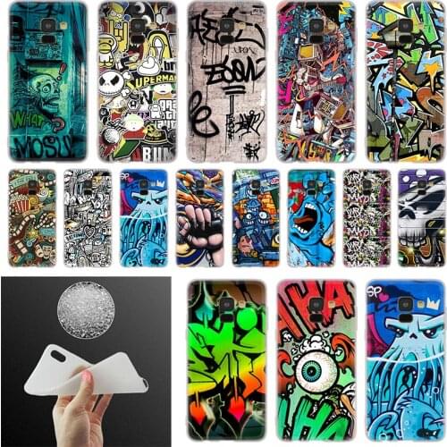 Graffiti wallpaper Phone Case For Samsung Galaxy A10 A20 A30 A40 A50 A60 A70 A6 A8 Plus A7 A9 2018 A3 A5 2017 Soft Cover Coque