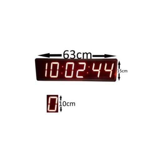 Digital Led Clock(with second), Case Size: 15cm x 63cm, Display Height: 100mm