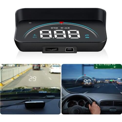 WiiYii M8 HUD Head Up Display Car OBD2 OBD Overspeed Warning System Speedometer Projector Windshield Auto Electronic Alarm