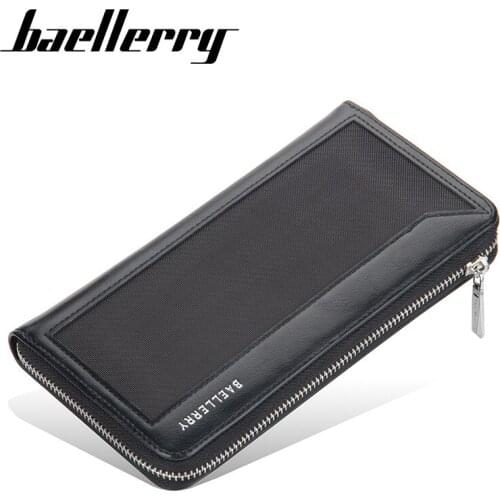 Long Wallet Men Clutch Bag New Vintage Fashion Mens Purse Business Male Card Wallets Big Capacity Zipper Money Bag Card Holder