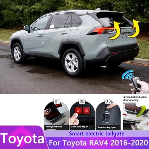 Electric Tailgate For Toyota RAV4 2016-2020 Power Trunk Lift Electric Hatch Tail Gate Auto Rear Door Tail Box Intelligent