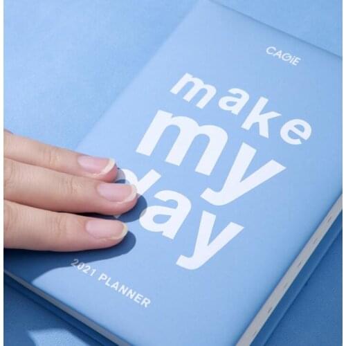 2pcs/set *2021 Calendar Year Portable A7 Weekly Planner Organizer Notebooks New Office School Personal Agenda Stationery Gift