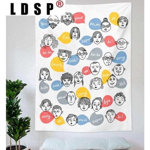 LDSP Hippie Avatar Animal Tapestry Wall Carpet Covering Rug Background Cloth Beach Mat Blanket Art Bedroom Dorm Home Decor