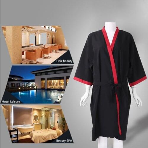 Salon Client Gown Lightweight Quick-dry Kimono Style Hair Gown for Clients