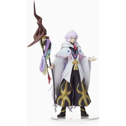 Saber Fate Grand Order Merlin Caster FGO SEGA Mash Kyrielight Shielder 22CM PVC Action Figures Pvc Rinquedo