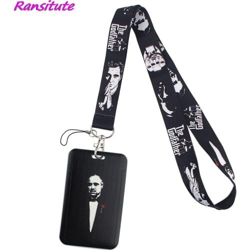 Ransitute R1760 God Father Neck Strap Lanyard For Keys ID Card Gym Phone Straps USB Badge Holder DIY Hang Rope Lariat Lanyard