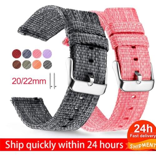 20/22mm Watch Strap for Huawei Watch GT 2 Pro/2E 46mm Bracelet for Samsung Galaxy Watch 3 41 45mm Quick Release Sport Wristband