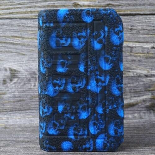 2pcs Silicone Solf Sleeve Skull Case for VOOPOO Drag 3 Protective Cover Skin Rubber Texture Fit
