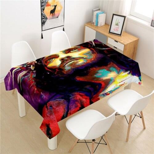 Handsome Guy Tablecloth polyester Hotel Picnic Table Rectangular Table Covers Home Dining Tea Table Decoration