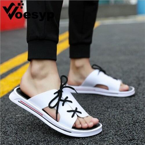 Man Shoes Summer Slippers Flats Man Slides Breathable Beach Slippers Roman Style Sandals Slipper Zapatos De Hombre