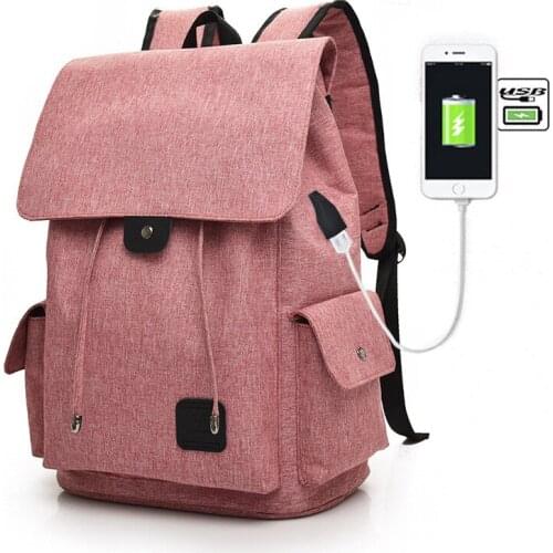 New Shoulder Bag with USB Charging Connector Mens and Womens Outdoor Casual Large Travel Backpack Fashion Student Bag