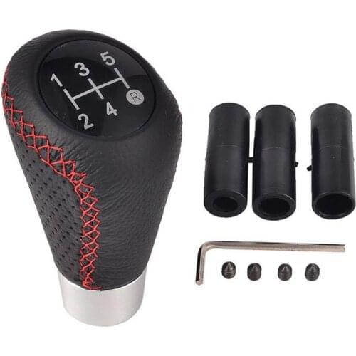 Pcs Universal Manual 5 Speed Car Gear Shifter Shift Lever Knob Cover Leather Only Fits For Circular Gear Lever new arrival