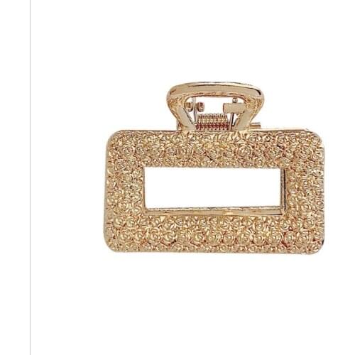 Gold Color Geometric Hair Claw Clamps Hairpin Heart Hair Crab Moon Shape Hair Clip Women Girl Jewelry Accessories