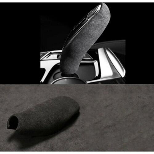 Suede Suede Car Gear Shift Knob Cover Gearbox Gear Head Decoration Cover for BMW-G30/G38 G32 G11 2017