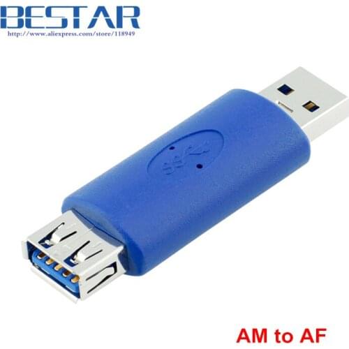 4.8Gbps Blue USB3.0 USB 3.0 adapter AM TO AF A type Male to Female extension Adapter Connector