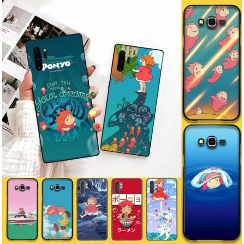 HUAGETOP Krajews Ponyo Studio Ghibli Anime Shell Phone Case For Samsung Note 7 8 9 10 Lite Plus Galaxy J7 J8 J6 Plus 2018 Prime