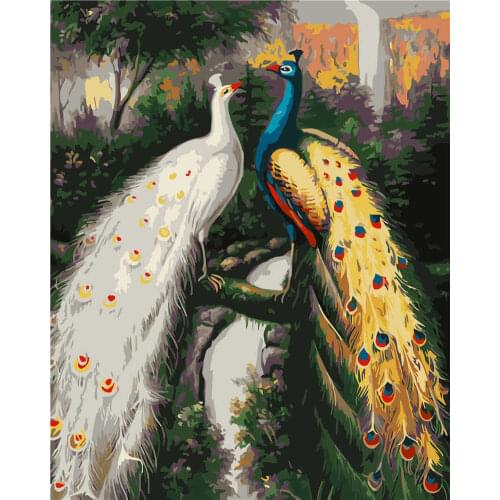 Handmade DIY digital oil painting living room dining room bedroom sofa background wall pastoral scenery animal oil painting