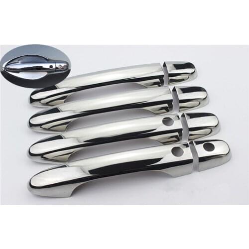 For Honda CR-V CRV 2012 2013 2014 2015 New Chrome Door Handle Covers trim With Two Smart Entry Buttons Car Accessories