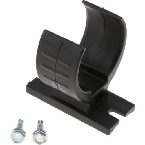 RV/Camper/Trailer - 7 Flat Plug Bracket, Goes On Vehicle, BLACK