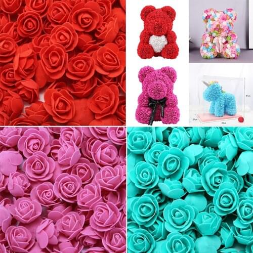200/piece foam rose artificial rose head artificial flower DIY wedding decoration petals искусственные цветы flores artificiales